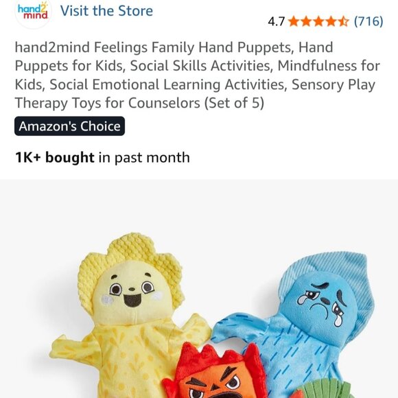 Feelings Hand Puppets - Picture 9 of 12